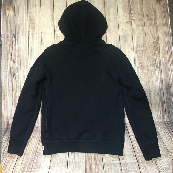 REIGNING CHAMP Men Pullover Terry Hoodie Navy Smal - Picture 2 of 13